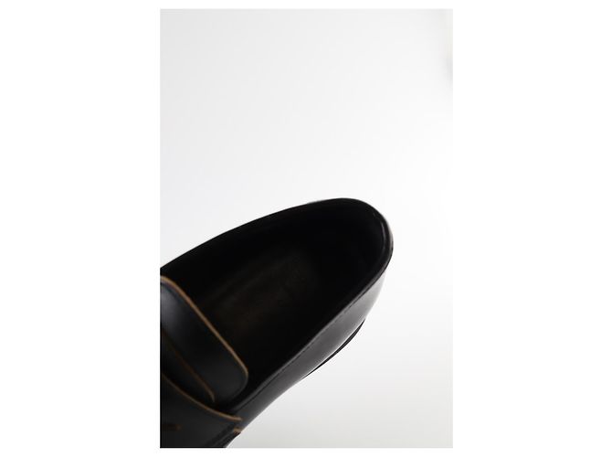 Sacai Mocassini in pelle nera Nero - vista 5