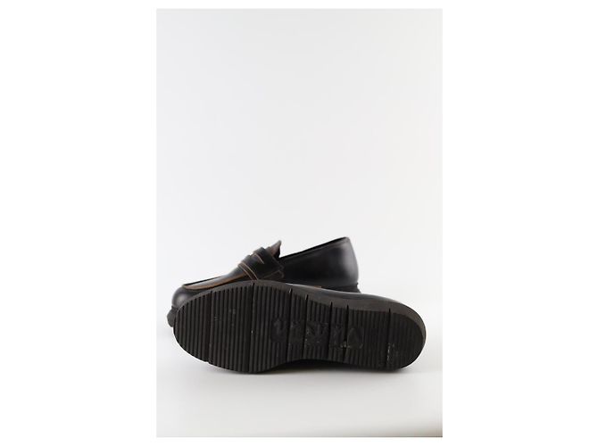 Sacai Mocassini in pelle nera Nero - vista 6