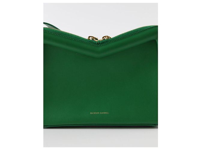 Mansur Gavriel Borsa a mano in pelle verde - vista 2