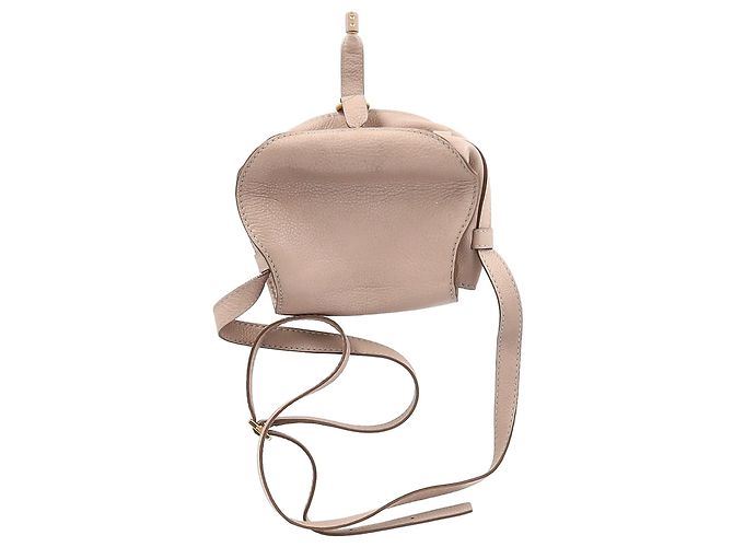 Bolso de Hombro Chloé Small Marcie en Cuero de Ternera Nude - vista 12