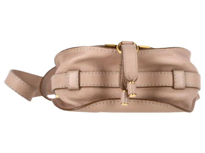 Bolso de Hombro Chloé Small Marcie en Cuero de Ternera Nude - vista 2