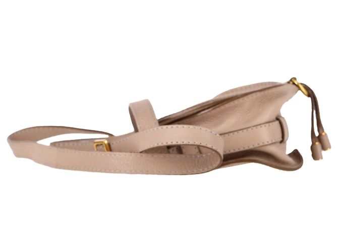 Bolso de Hombro Chloé Small Marcie en Cuero de Ternera Nude - vista 3