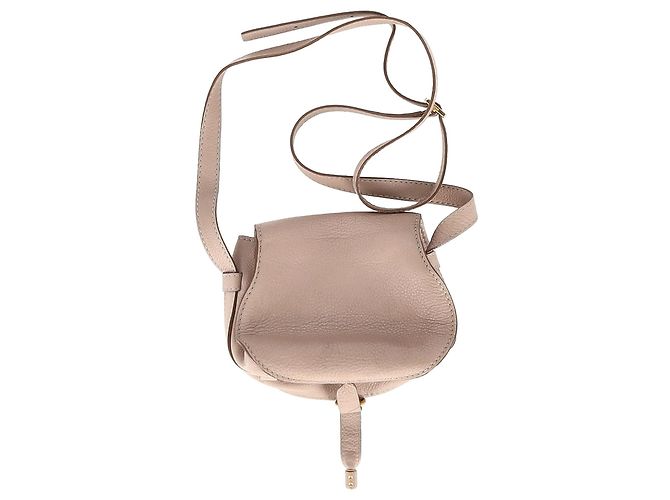 Bolso de Hombro Chloé Small Marcie en Cuero de Ternera Nude - vista 4