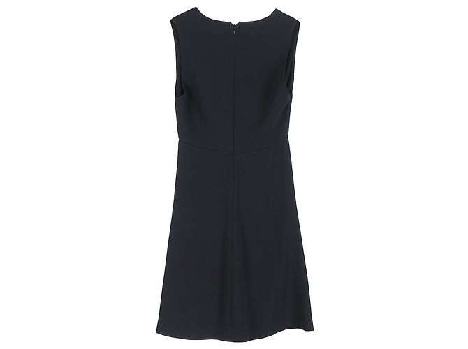 Stella Mc Cartney  Stella Mccartney Plunge Neckline Mini Dress in Black Viscose - view 2