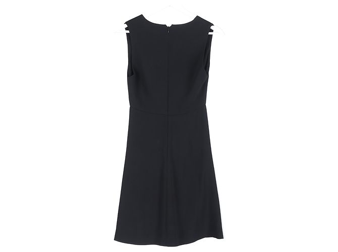 Stella Mc Cartney  Stella Mccartney Plunge Neckline Mini Dress in Black Viscose - view 5