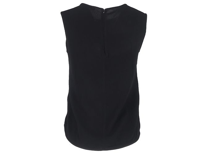 Blusa sin mangas Sandro en viscosa verde - vista 3