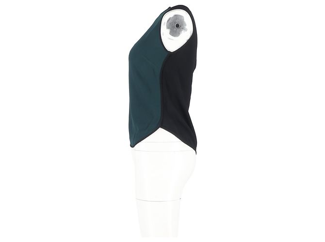 Blusa sin mangas Sandro en viscosa verde - vista 5