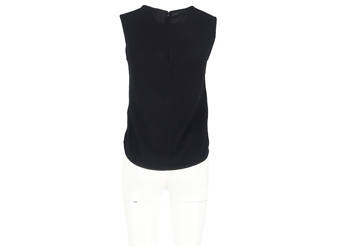 Blusa sin mangas Sandro en viscosa verde - vista 6