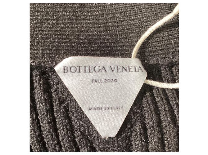 Falda midi distorsionada de lana marrón de Bottega Veneta Castaño Roja - vista 5