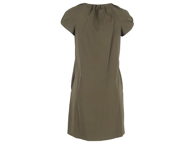 Vestido Mini Luisa en Nylon Verde Oliva de Diane Von Furstenberg - vista 3