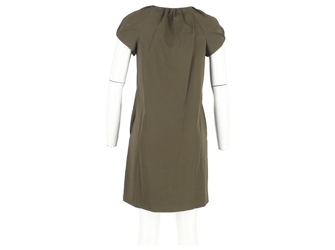 Vestido Mini Luisa en Nylon Verde Oliva de Diane Von Furstenberg - vista 6
