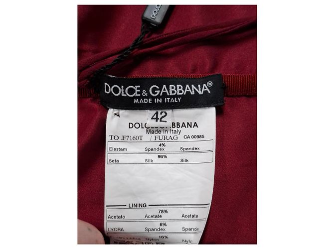 Top bustier de seda rosa con cremallera en la parte posterior de Dolce & Gabbana - vista 6