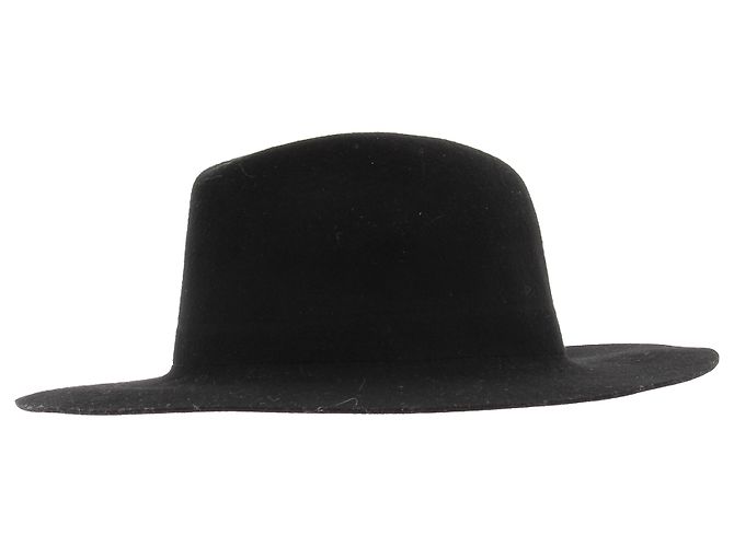 Autre Marque NON SIGNE / UNSIGNED Hats T.cm 55 Wool Black - view 3