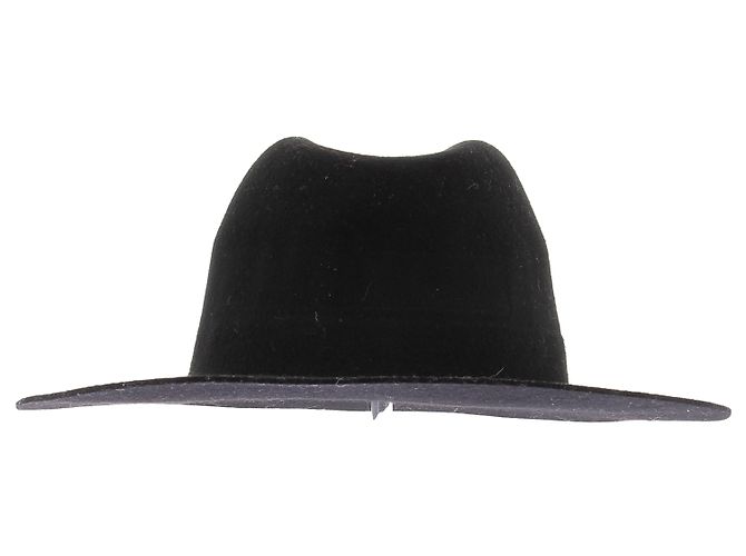 Autre Marque NON SIGNE / UNSIGNED Hats T.cm 55 Wool Black - view 4