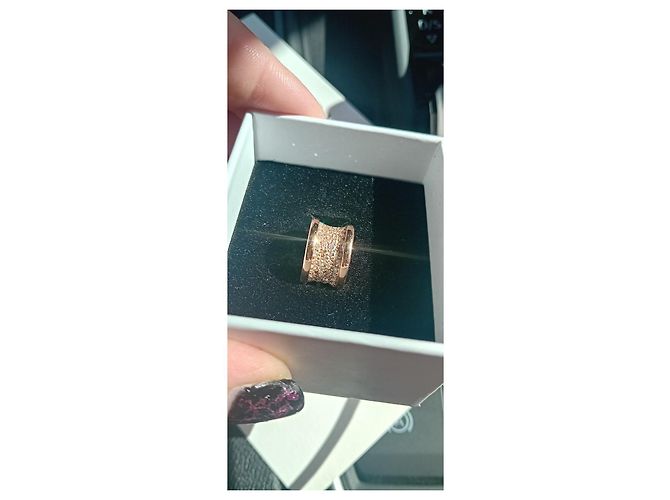 Autre Marque Collana con pendente Bulgari B-Zero1 diamanti oro rosa 18K D'oro - vista 5