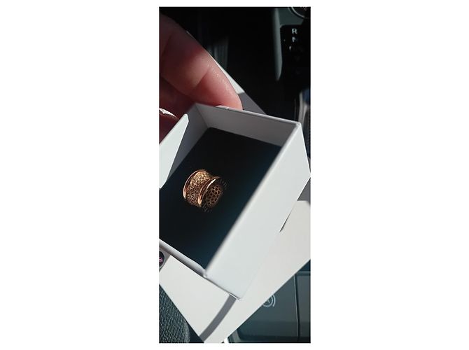 Autre Marque Collana con pendente Bulgari B-Zero1 diamanti oro rosa 18K D'oro - vista 6