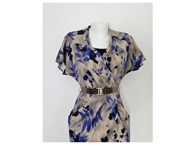 HUGO BOSS Delara2 Wickelkleid beige floral - Ansicht 17