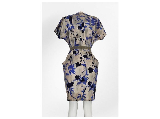 HUGO BOSS Delara2 Wickelkleid beige floral - Ansicht 2