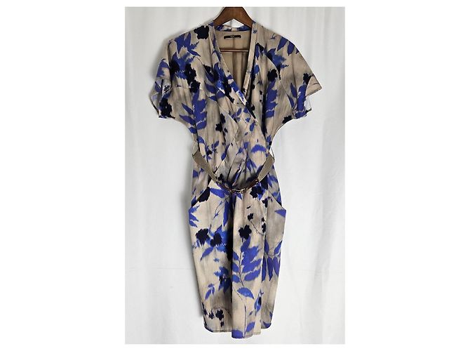 HUGO BOSS Delara2 Wickelkleid beige floral - Ansicht 4