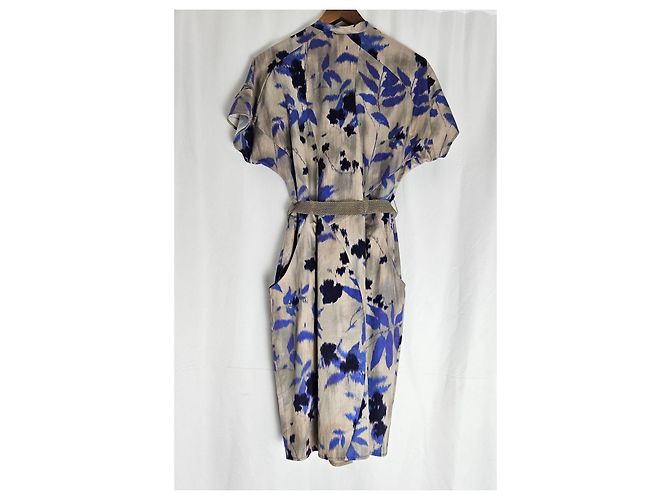 HUGO BOSS Delara2 Wickelkleid beige floral - Ansicht 6