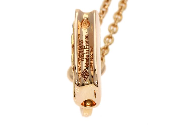 Hermès Collana Amuleto Constance di Hermes in oro rosa 18K - vista 3