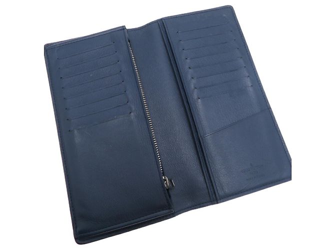 Portafoglio Lungo Brazza da Uomo di Louis Vuitton Blu - vista 6