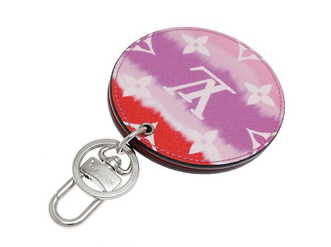 Chaveiro Miroir Initial da Louis Vuitton Rosa - vista 2