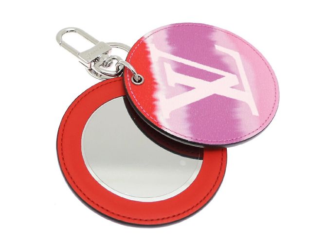 Chaveiro Miroir Initial da Louis Vuitton Rosa - vista 3