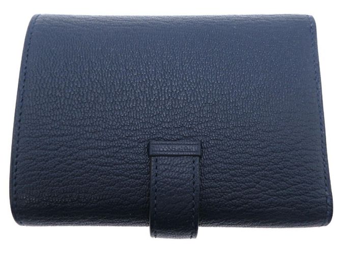 Hermès Portafoglio tri-fold da donna Bearn Combination Hermes W Stamp 2024 Blu navy - vista 2