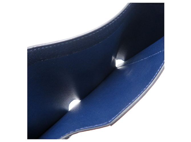 Hermès Portafoglio tri-fold da donna Bearn Combination Hermes W Stamp 2024 Blu navy - vista 7