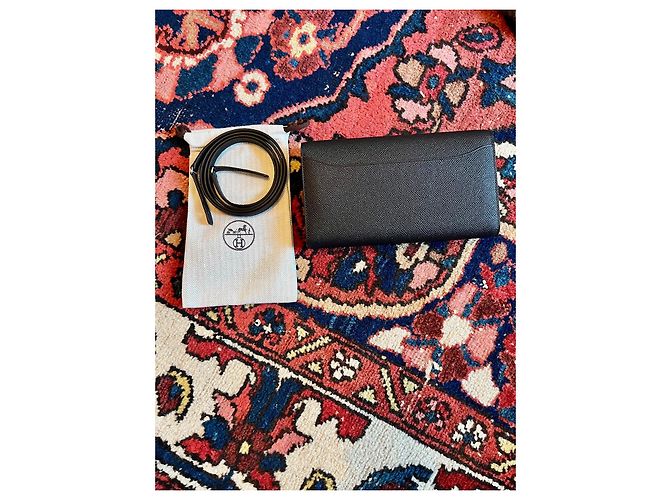 Hermès Constance To Go Handtasche aus schwarzem Leder - Ansicht 13