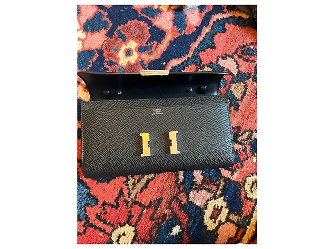Hermès Constance To Go Handtasche aus schwarzem Leder - Ansicht 15