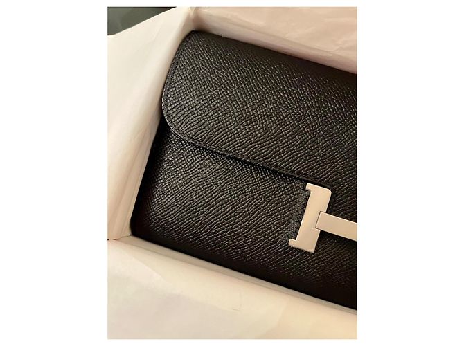 Hermès Constance To Go Handtasche aus schwarzem Leder - Ansicht 7