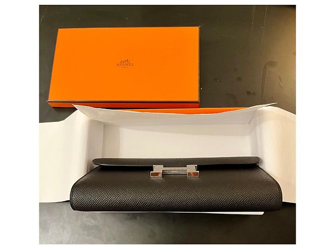 Hermès Constance To Go Handtasche aus schwarzem Leder - Ansicht 8