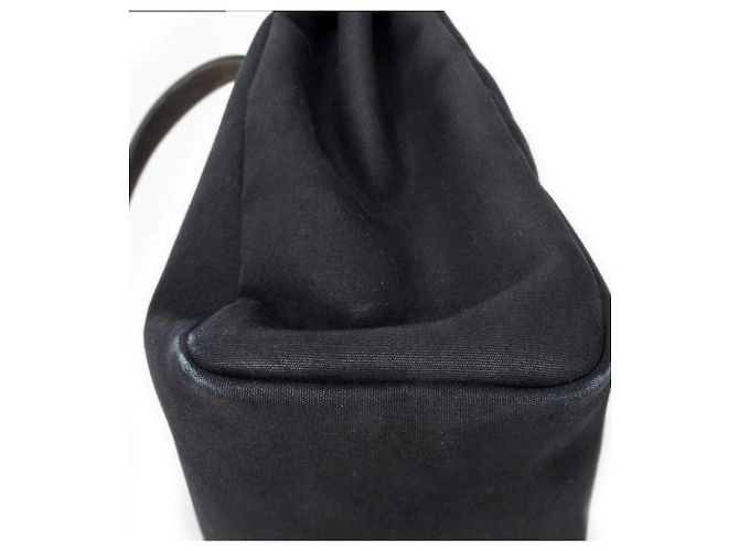Borsa Hermès Herbag 2 in 1 in tela Nero - vista 6