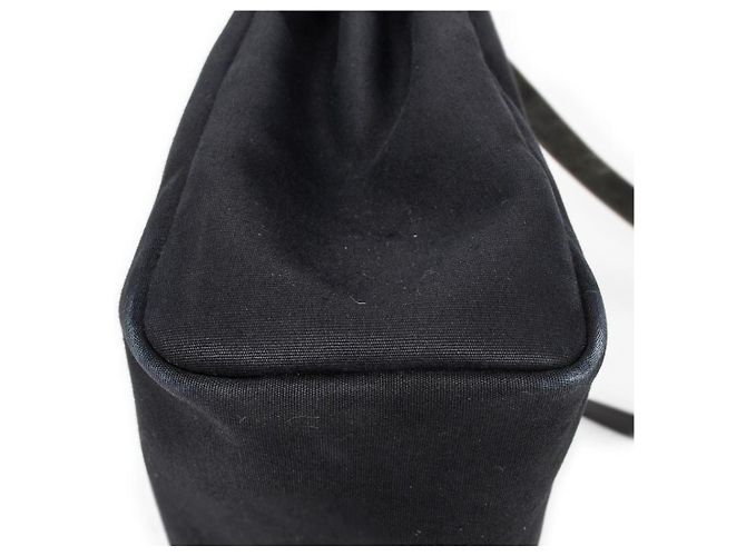 Borsa Hermès Herbag 2 in 1 in tela Nero - vista 7
