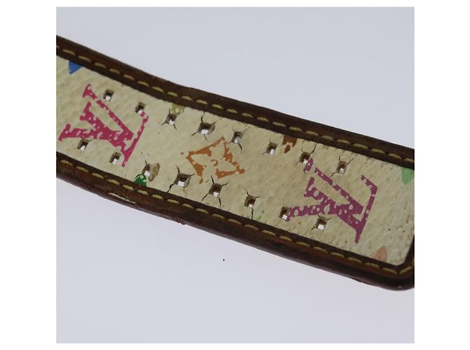 LOUIS VUITTON Monogramm Multicolor Uhren 109/500 Weiß LV Auth 115748A - Ansicht 16