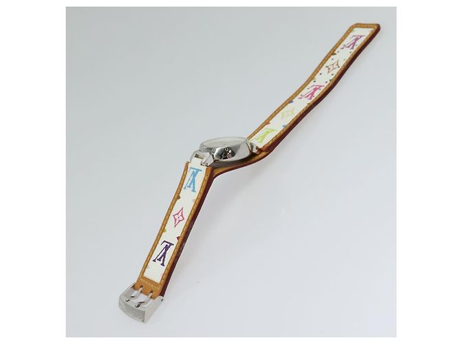 LOUIS VUITTON Monogramm Multicolor Uhren 109/500 Weiß LV Auth 115748A - Ansicht 5