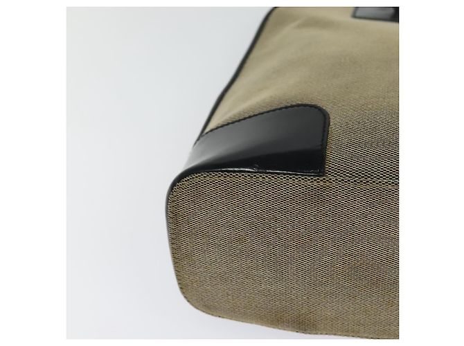 Bolsa Tote GUCCI em lona couro cinza preto prata 002 1122 Auth bs23009 Marrom - vista 15