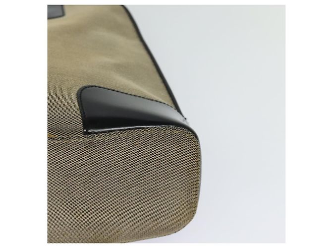 Bolsa Tote GUCCI em lona couro cinza preto prata 002 1122 Auth bs23009 Marrom - vista 16