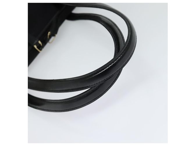 Bolsa Tote GUCCI em lona couro cinza preto prata 002 1122 Auth bs23009 Marrom - vista 7