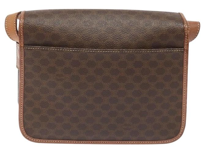 Céline Borsa a spalla in tela Macadam CELINE in pelle PVC marrone oro Auth KD054 D'oro - vista 2