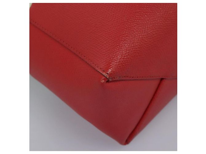 Céline Tote Bag aus Leder 2 in 1 rot Auth ep7482 - Ansicht 14