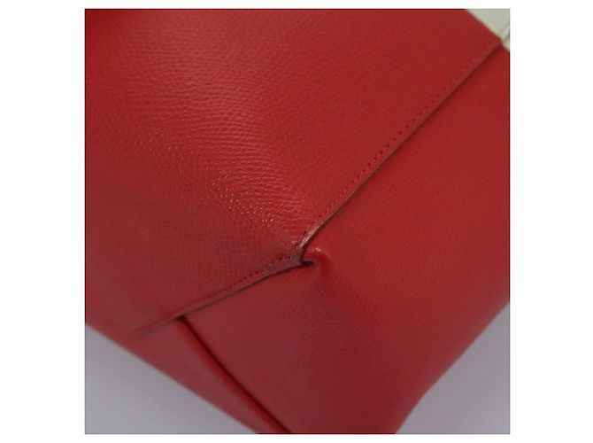 Céline Tote Bag aus Leder 2 in 1 rot Auth ep7482 - Ansicht 15