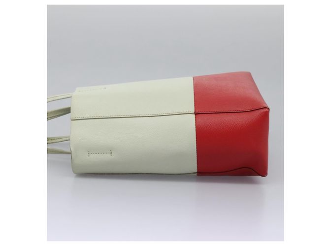 Céline Tote Bag aus Leder 2 in 1 rot Auth ep7482 - Ansicht 3