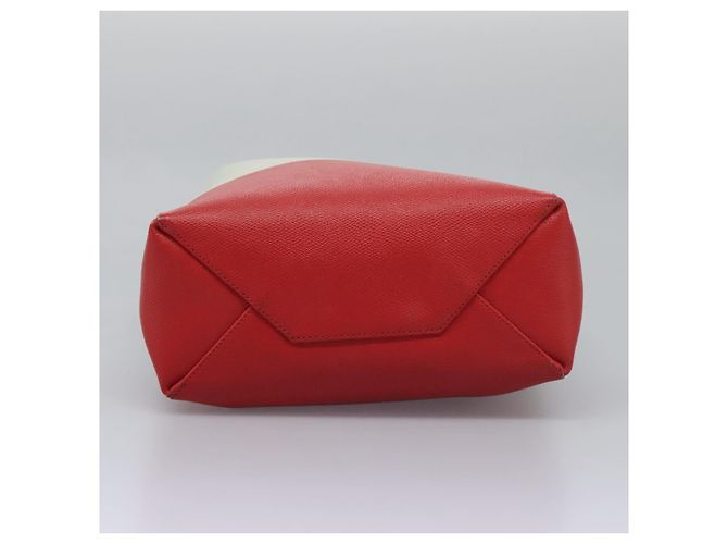 Céline Tote Bag aus Leder 2 in 1 rot Auth ep7482 - Ansicht 5