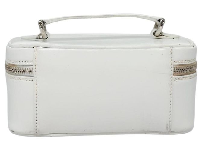 GUCCI Bamboo Vanity Pouch Lackleder Weiß 032 1956 0151 Auth fm4397 - Ansicht 2