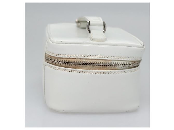 GUCCI Bamboo Vanity Pouch Lackleder Weiß 032 1956 0151 Auth fm4397 - Ansicht 4