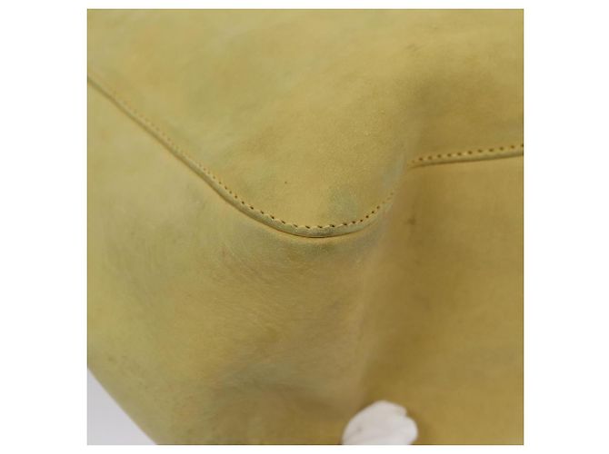 Borsa a Spalla Salvatore Ferragamo in Camoscio Giallo Auth 100746 - vista 15