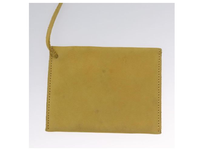 Borsa a Spalla Salvatore Ferragamo in Camoscio Giallo Auth 100746 - vista 21